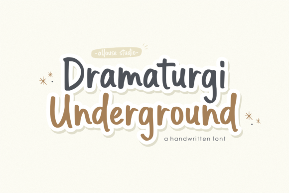 Dramaturgi Underground: A Fun Handwritten Typeface