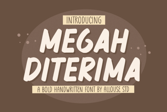 Megah Diterima Font – A Quirky Display Typeface That Works