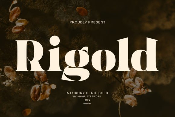 Rigold Font: Elegant Typography for Modern Design