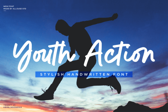 Youth Action Font – A Stylish Handwritten Typeface